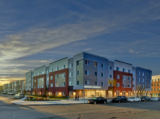 Wide view of Meriden Commons Phase II